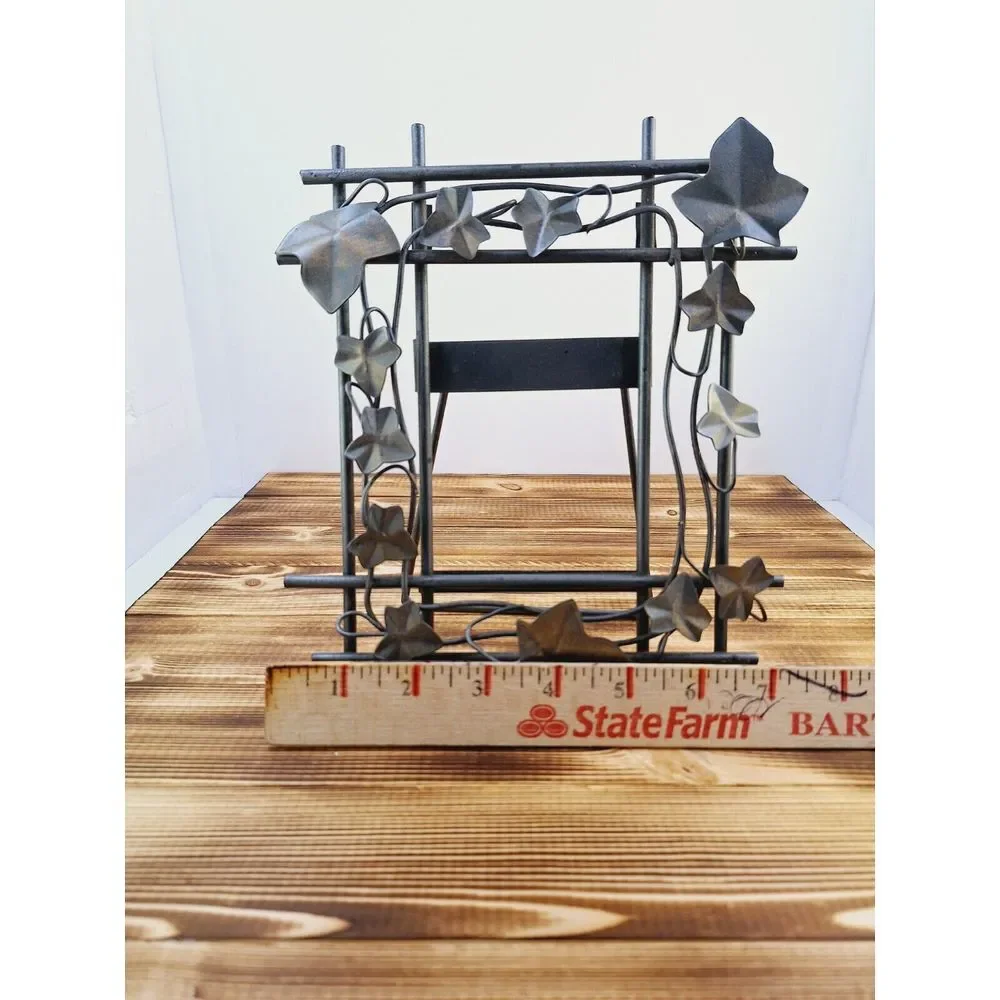 Metal Vine Picture‎ Frame Holds 3x5 Photo Home Decoration